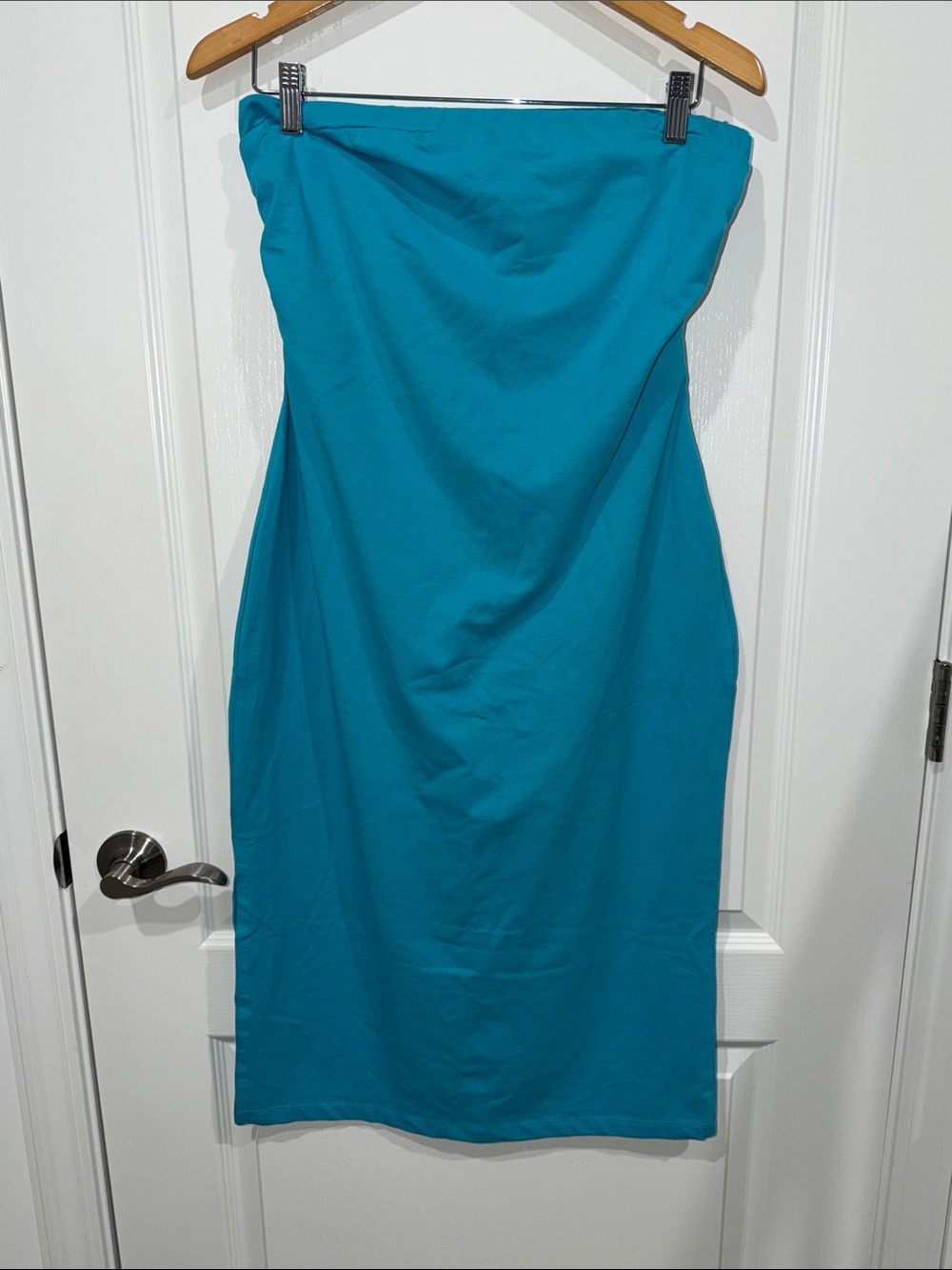 Lascana Strapless Turquoise Bodycon Dress Women's Summer Dress tube dress 10 NWT